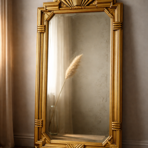 art deco wandspiegel met verguld frame, ca. 1925