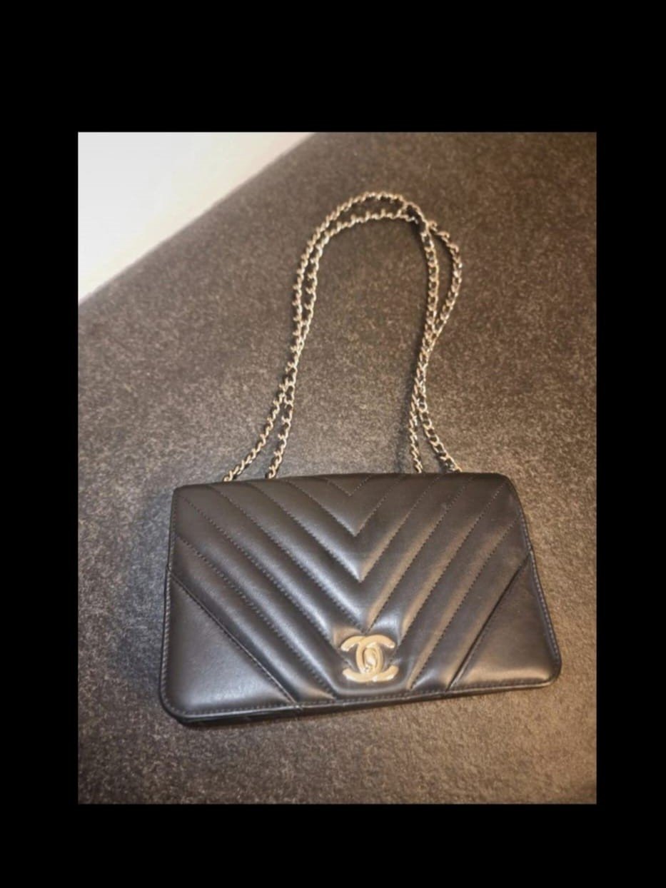 Home Chanel Chevron Statement Flap Bag
