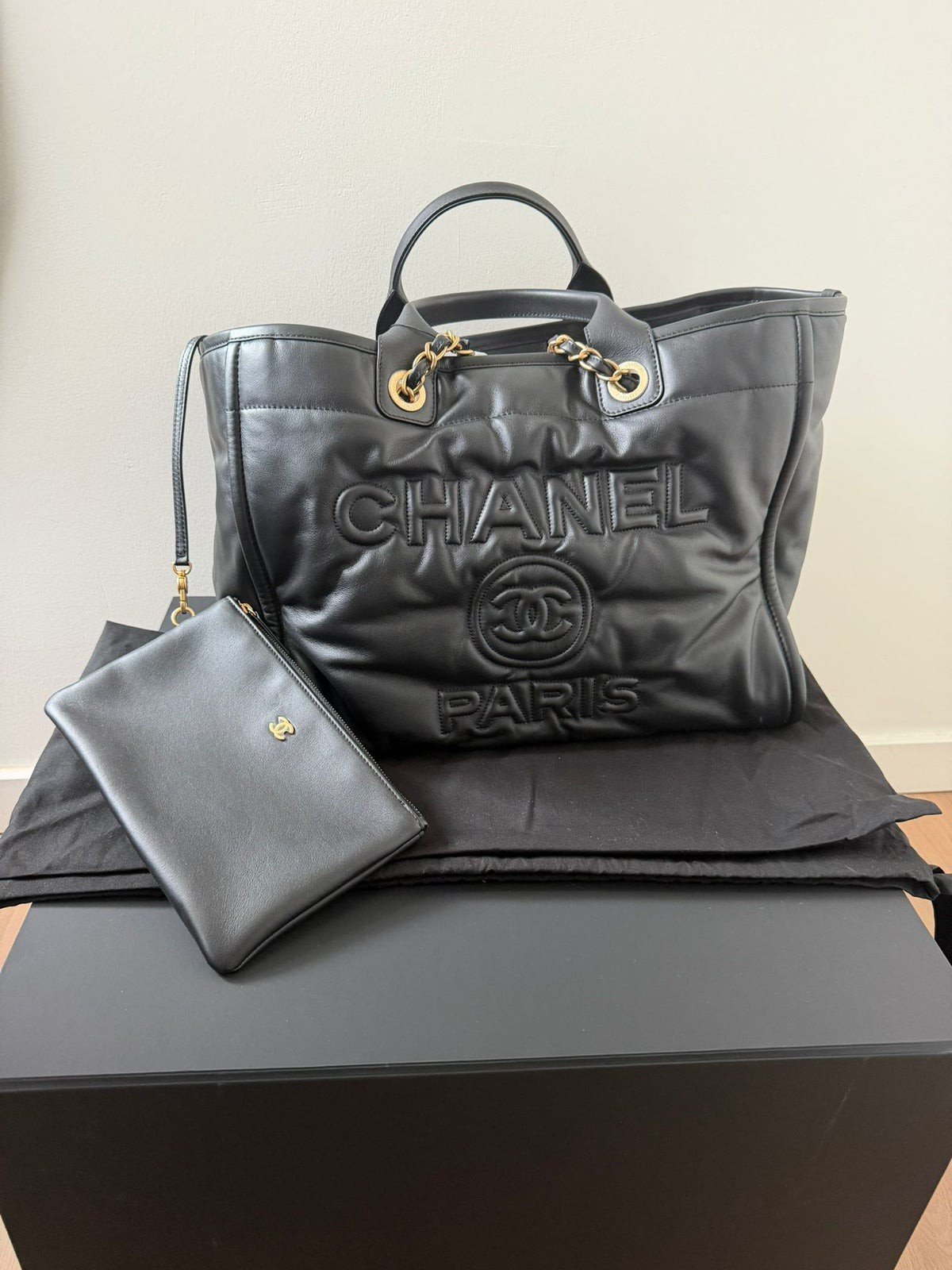 Home Chanel CC Paris Large Shopping Bag